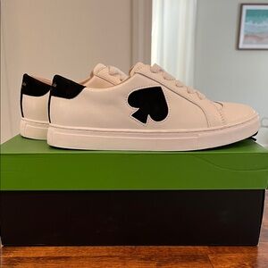 Kate Spade Fez White and Black Sneakers